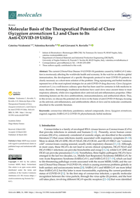 Molecular Basis of the Therapeutical Potential of Clove (Syzygium aromaticum L.) and Clues to Its Anti-COVID-19 Utility cover