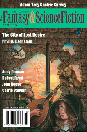 Fantasy & Science Fiction, January/February 2019 cover image.