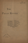 The Pagan Review No 1 1892 cover