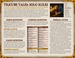Tricube Tales Solo Rules cover image.