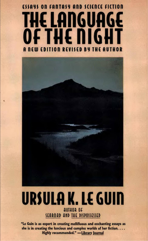 The Language of the Night: Essays on Fantasy and Science Fiction cover image.