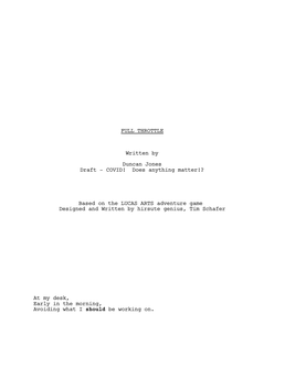 Full Throttle - Fan Script cover image.