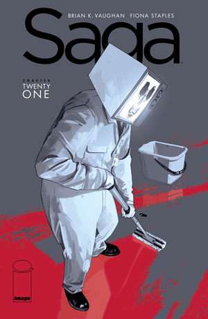 Saga #21 cover image.