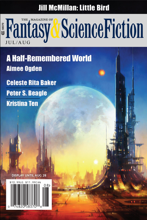 The Magazine of Fantasy & Science Fiction, Jul/Aug 2023 cover image.