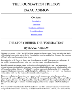 The Foundation Series cover image.