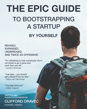 The Epic Guide to Bootstrapping a Startup By Yourself cover image.