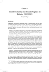 Cover of Infant Mortality And Social Progress In Britain 1905-2005