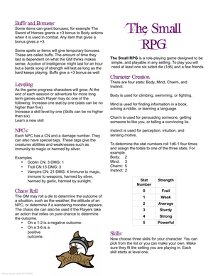 The Small Rpg Tall Unknown cover image.